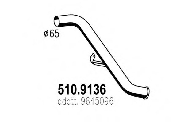 ASSO 510.9136 Exhaust Pipe
